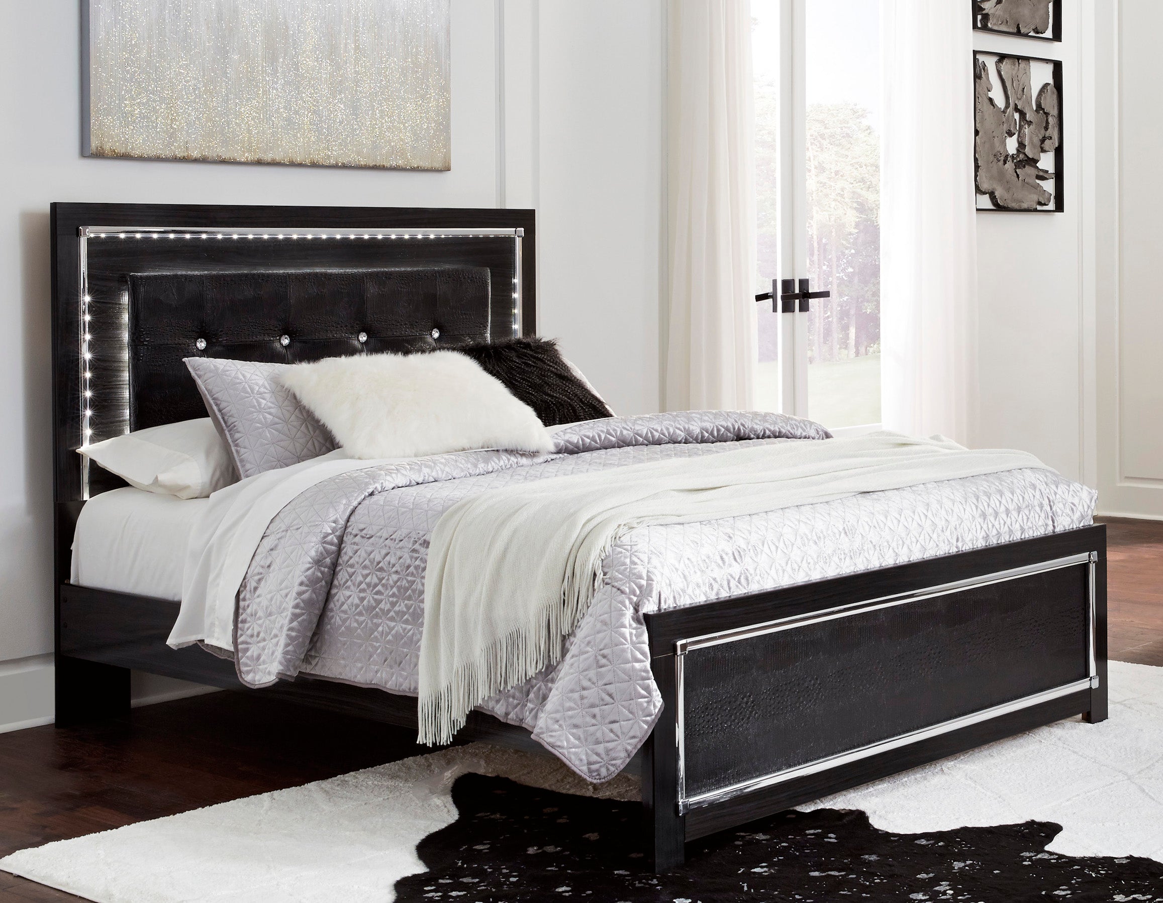 Kaydell King Upholstered Panel Bed