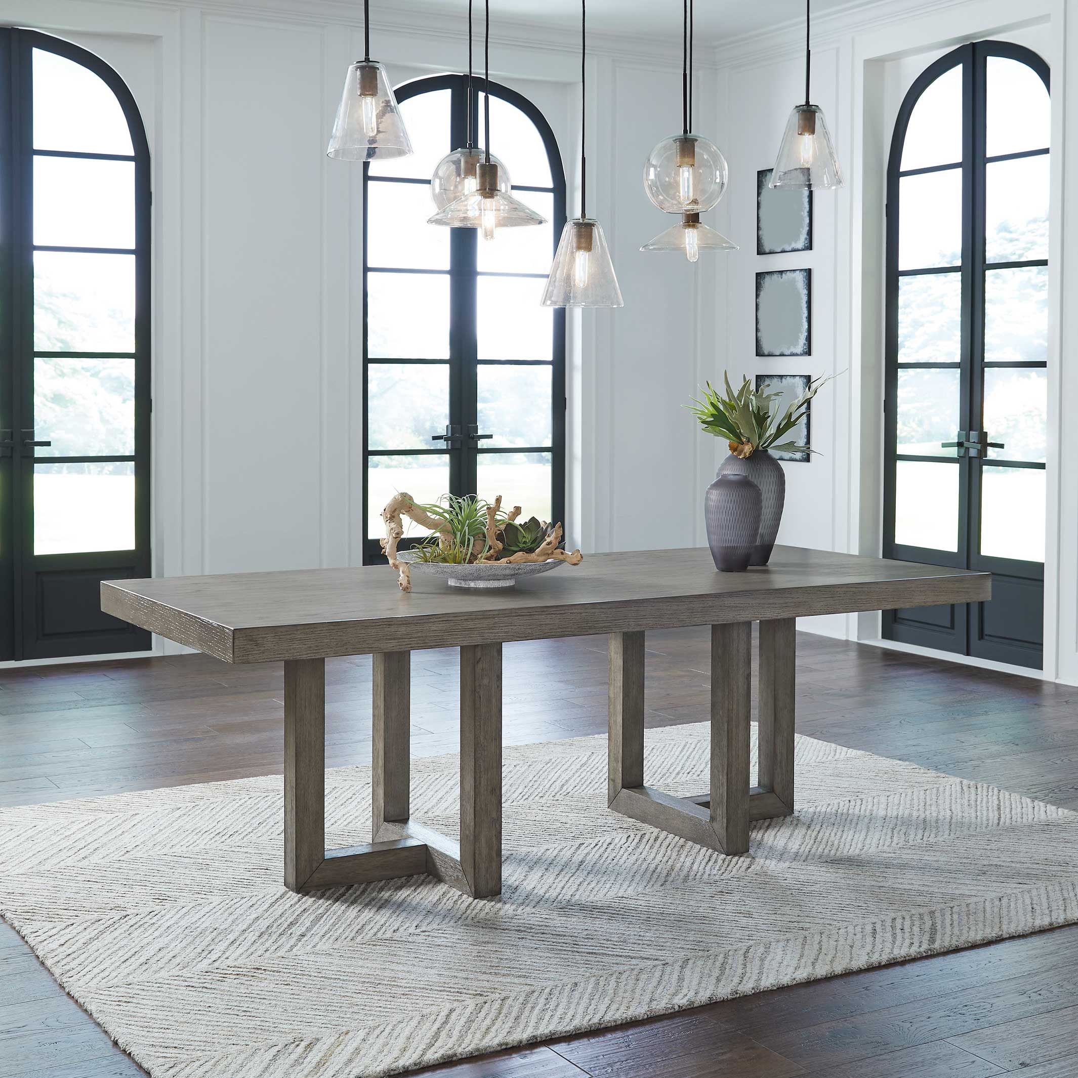 Anibecca Dining Table and 6 Chairs and Bench