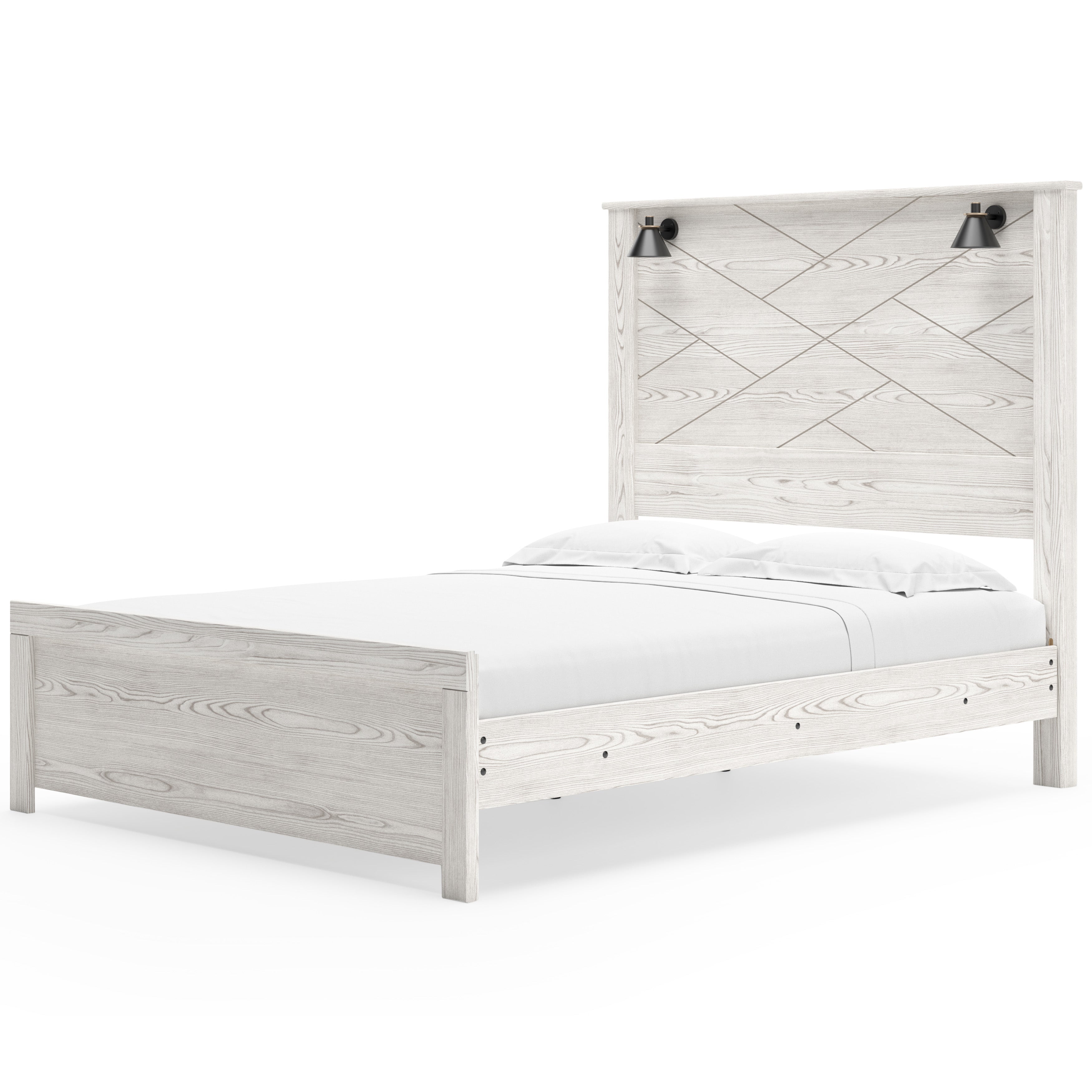 Gerridan Queen Panel Bed with Mirrored Dresser