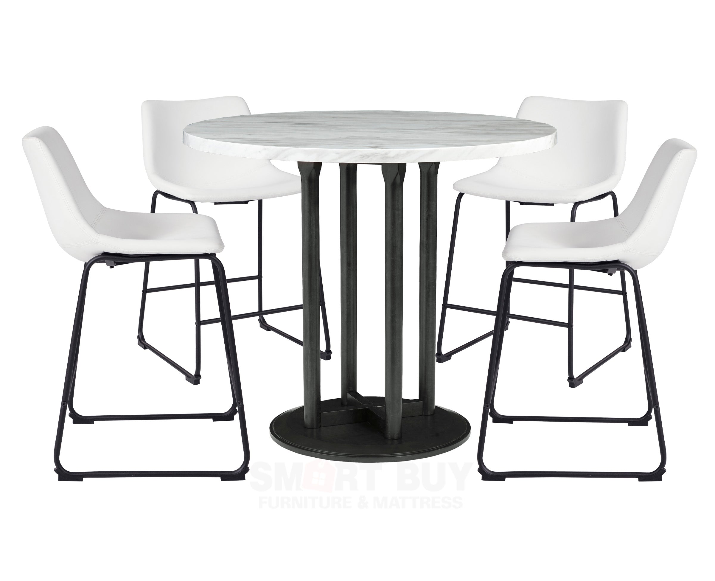 Centiar Counter Height Dining Table and 4 Barstools Set