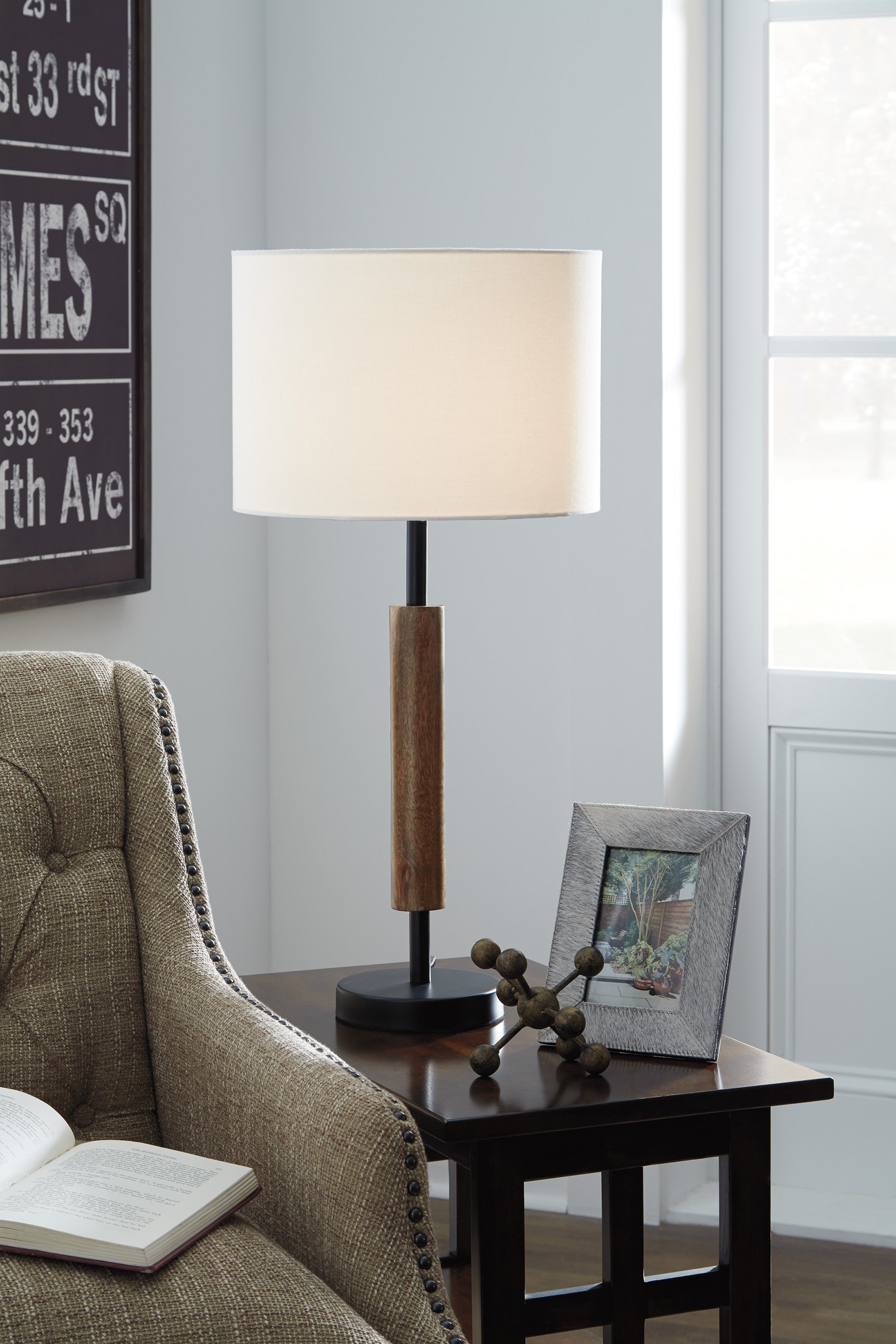 Maliny Wood Table Lamp (Set of 2)