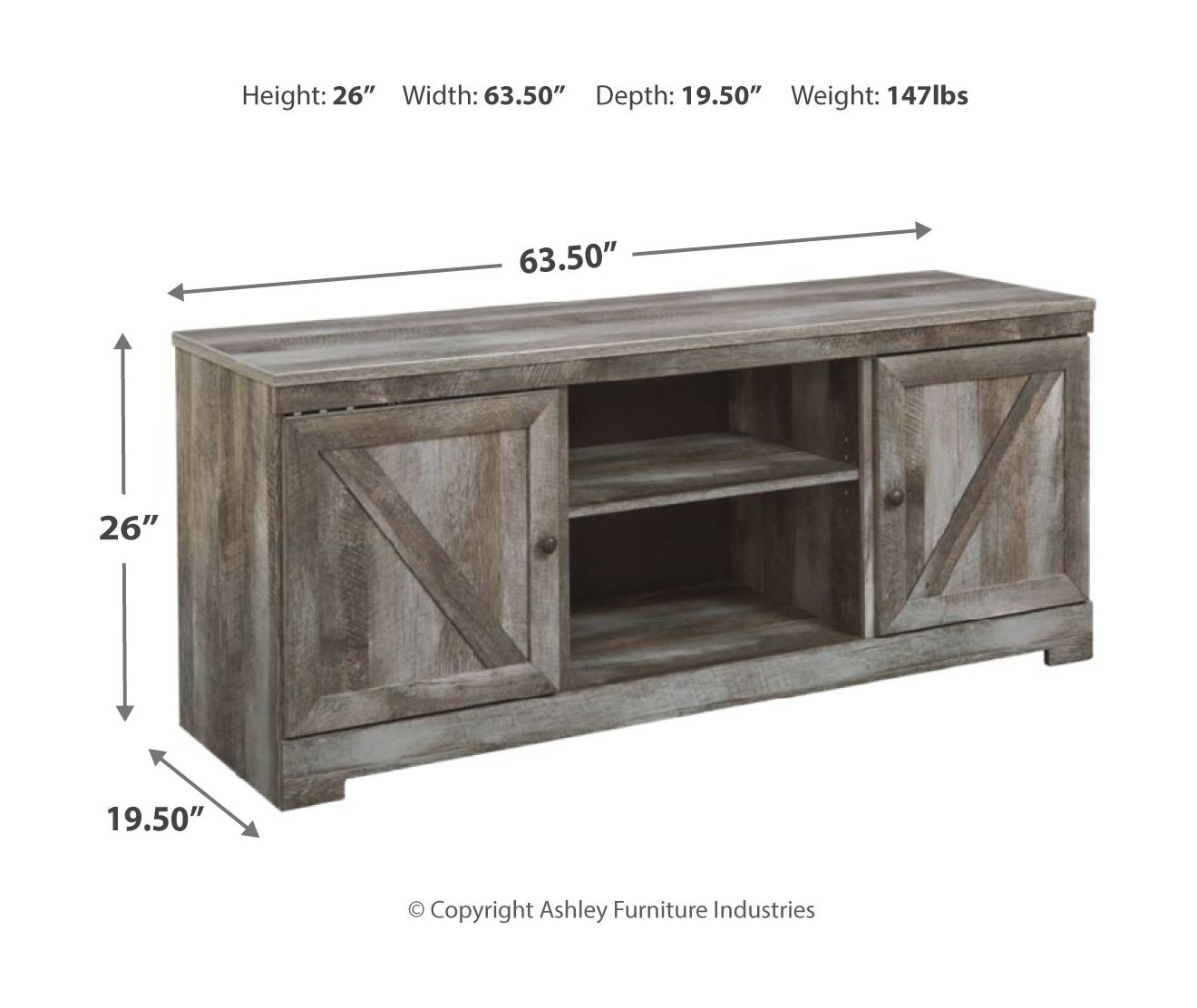 Wynnlow 4-Piece Entertainment Center