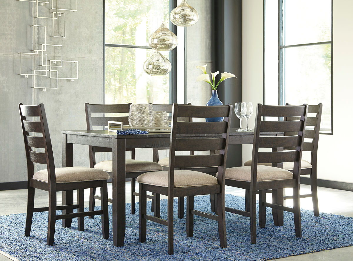 Rokane Dining Room Table and Chairs (Set of 7)