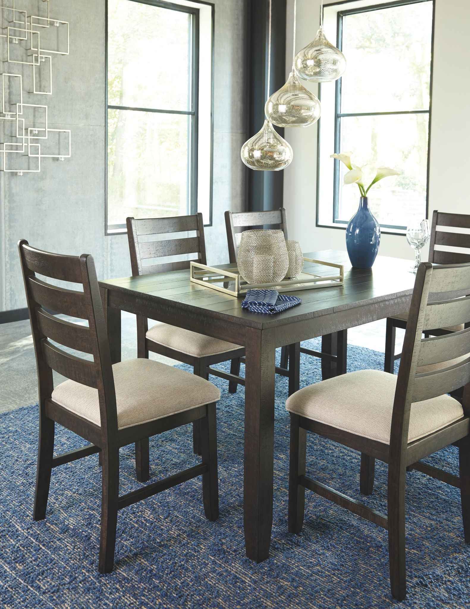 Rokane Dining Room Table and Chairs (Set of 7)
