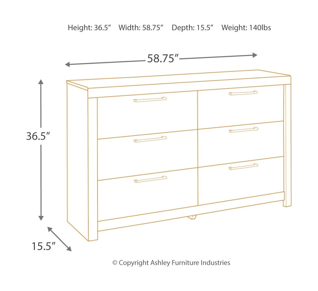 Derekson Dresser and Mirror