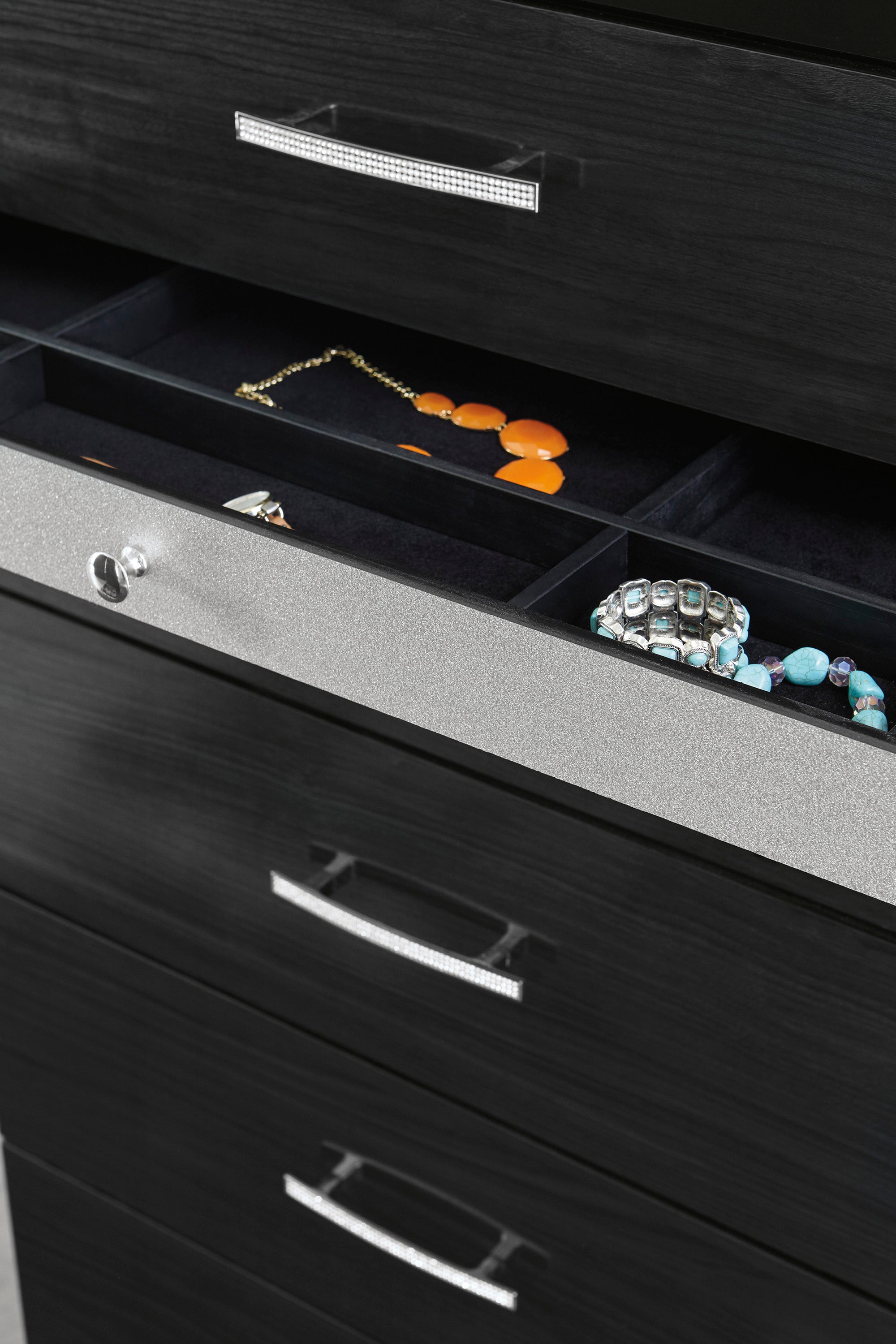 Starberry King Panel Bed with Mirrored Dresser