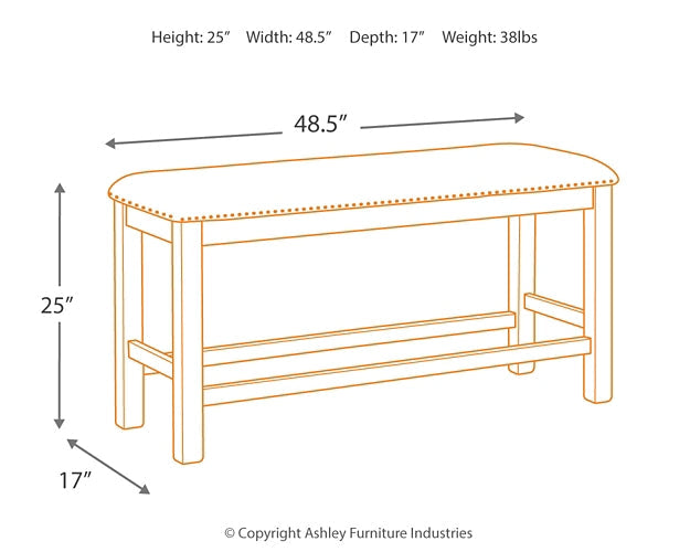 Moriville Double UPH Bench