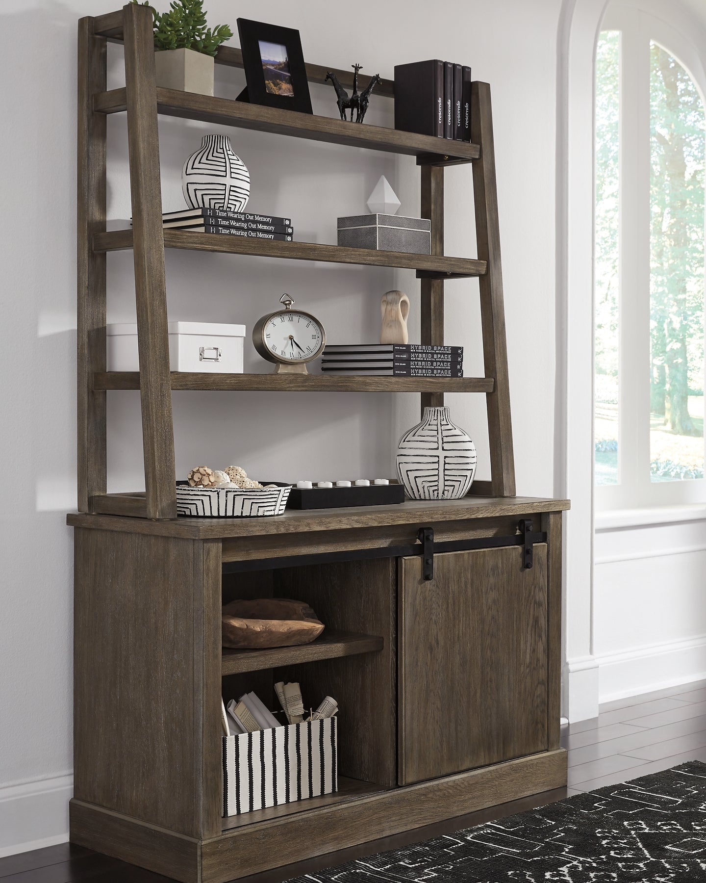 Luxenford 2-Piece Home Office Credenza with Hutch