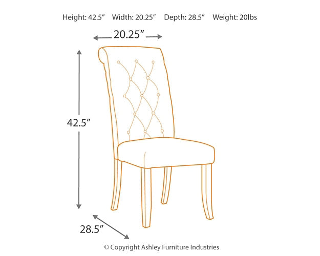 Tripton Dining UPH Side Chair (2/CN)