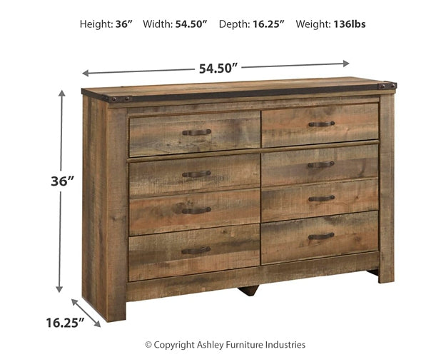 Trinell Six Drawer Dresser