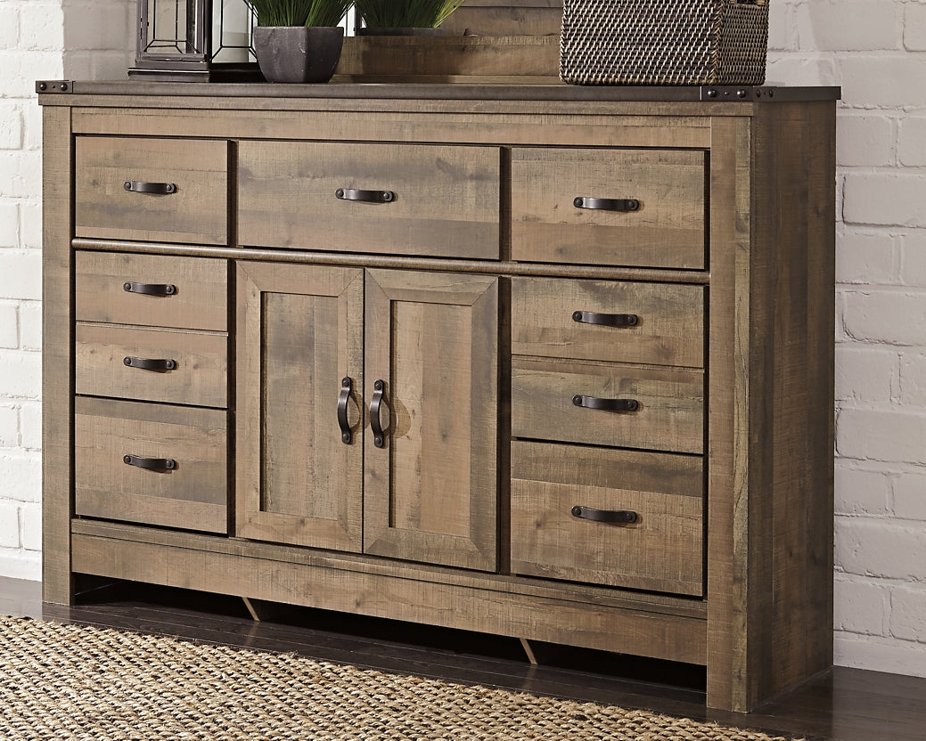 Trinell Dresser with Fireplace Option