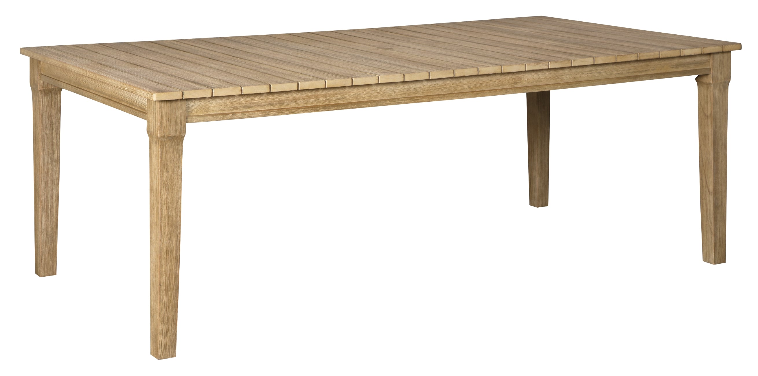 Clare View RECT Dining Table w/UMB OPT