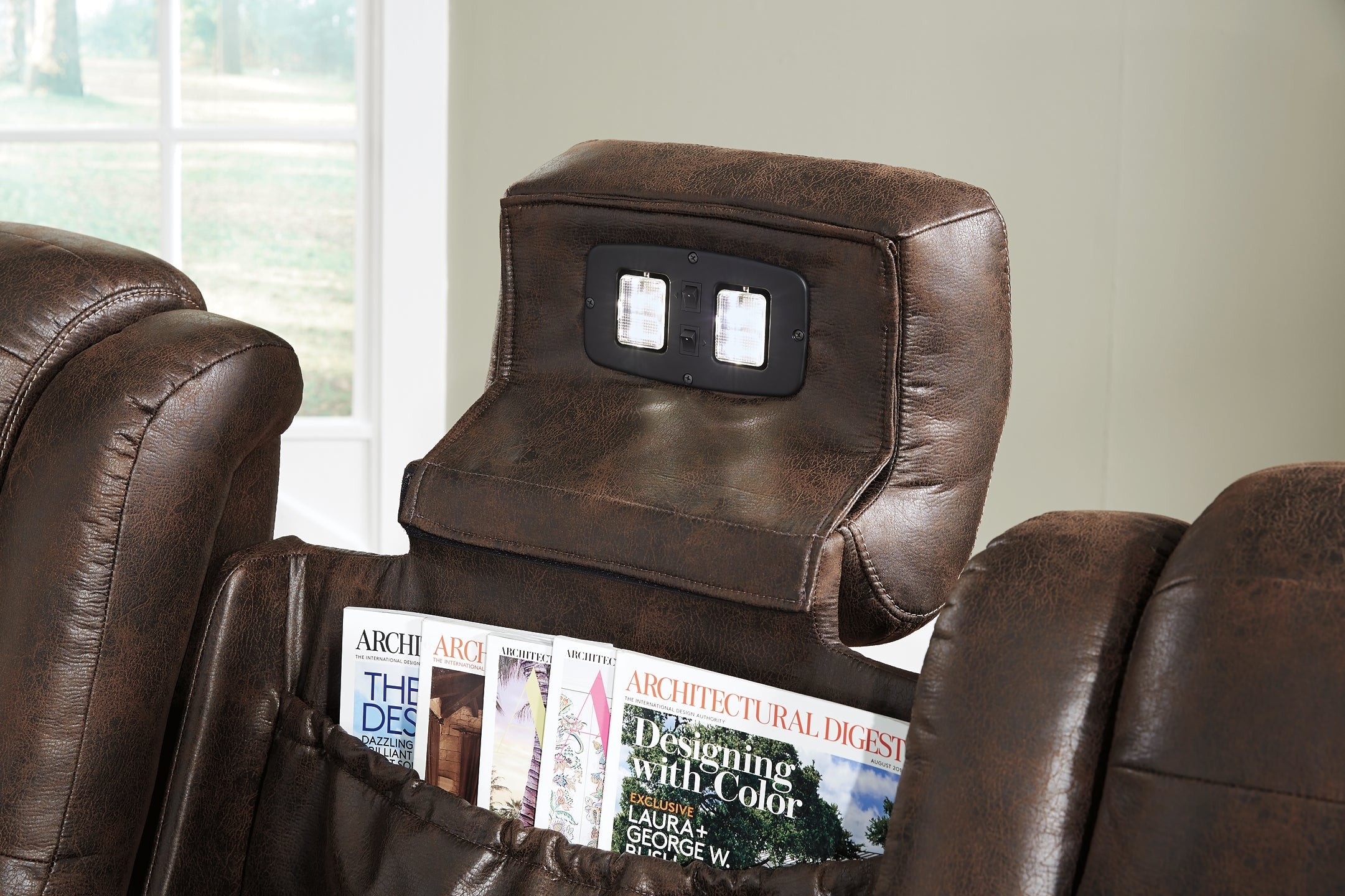 Game Zone PWR REC Sofa with ADJ Headrest