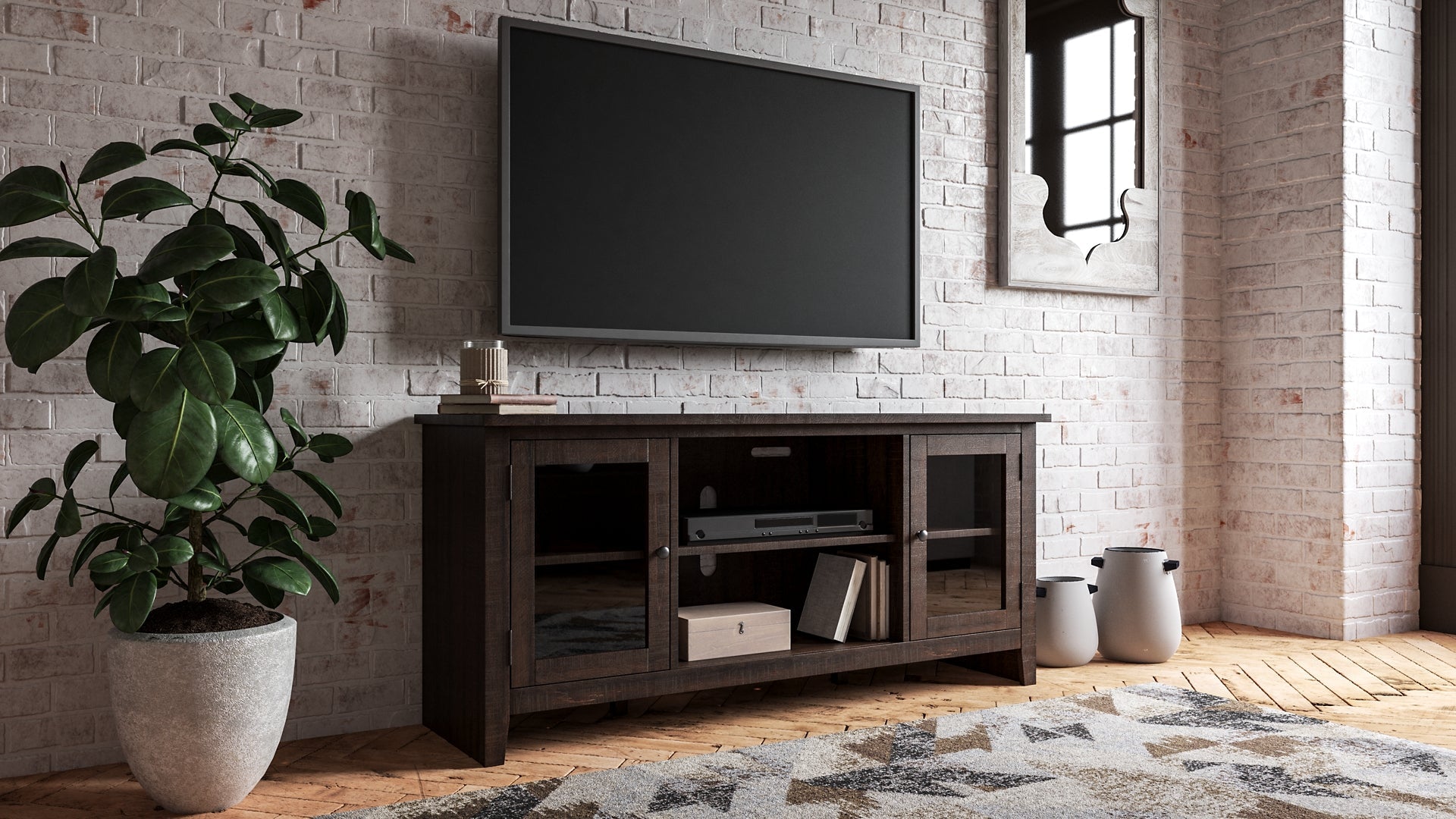 Camiburg LG TV Stand w/Fireplace Option