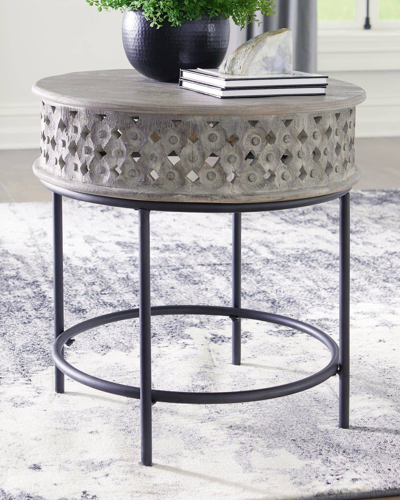 Rastella Round End Table