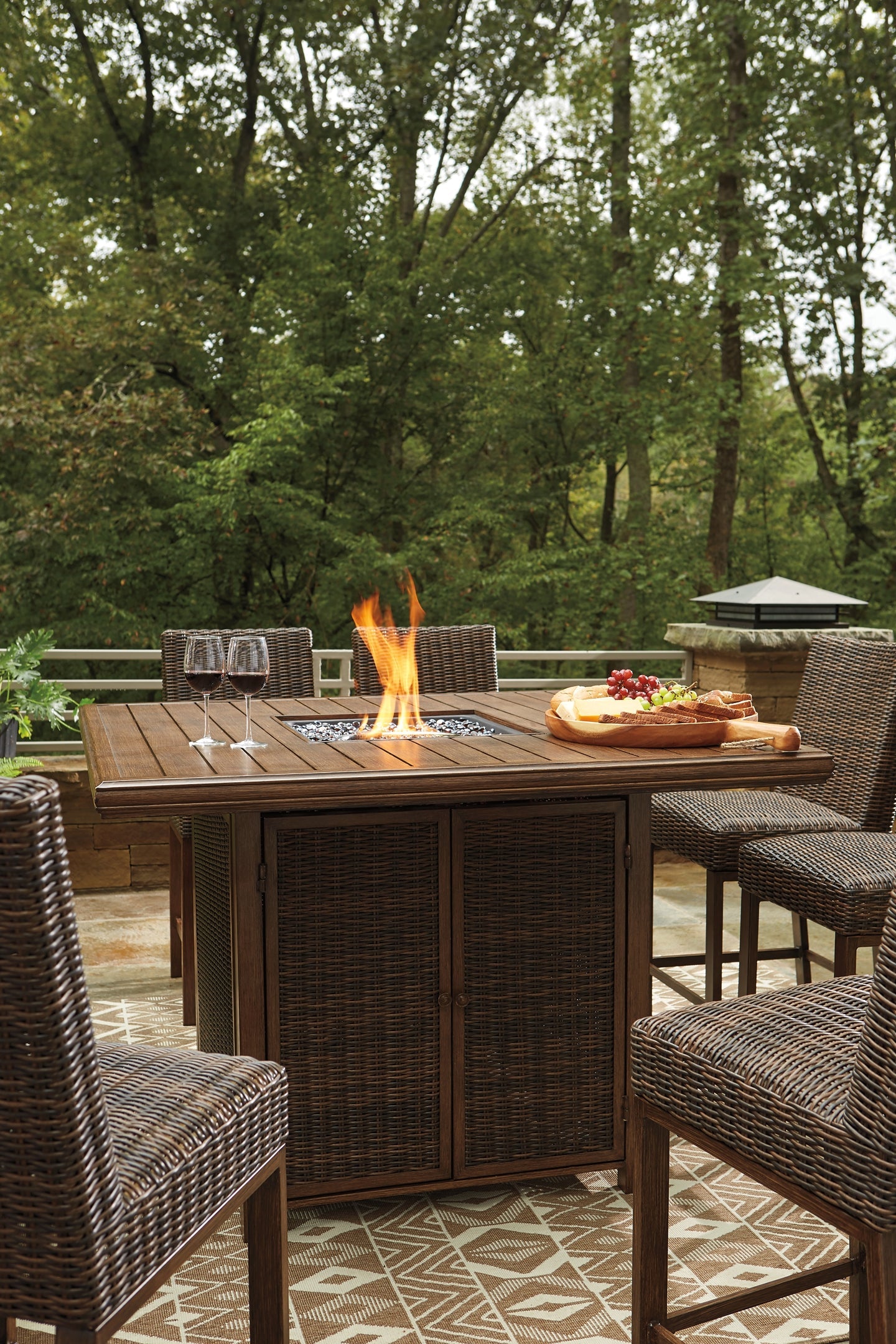 Paradise Trail Outdoor Dining Table and 6 Chairs