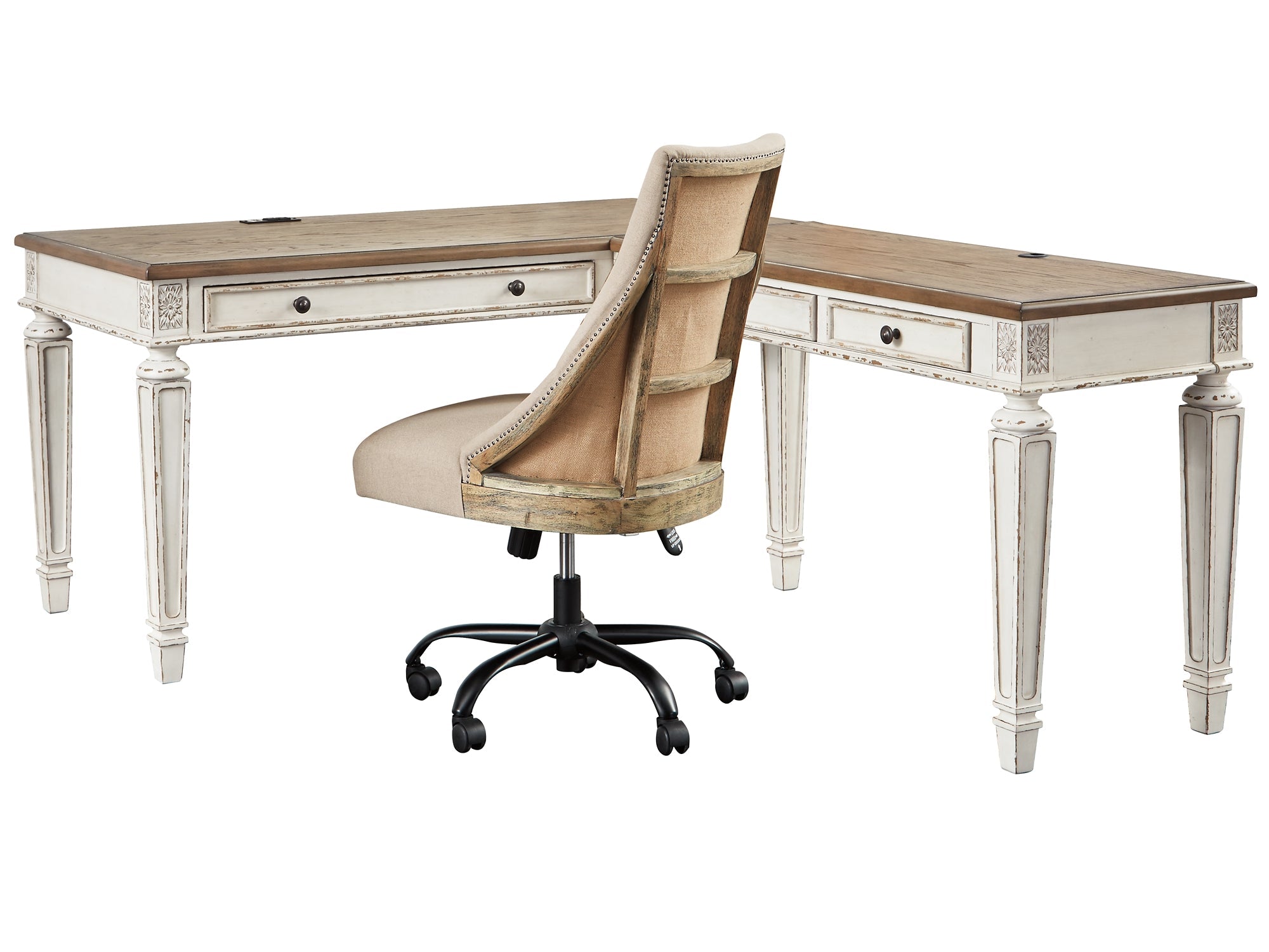 Realyn Home Office Desk with Chair