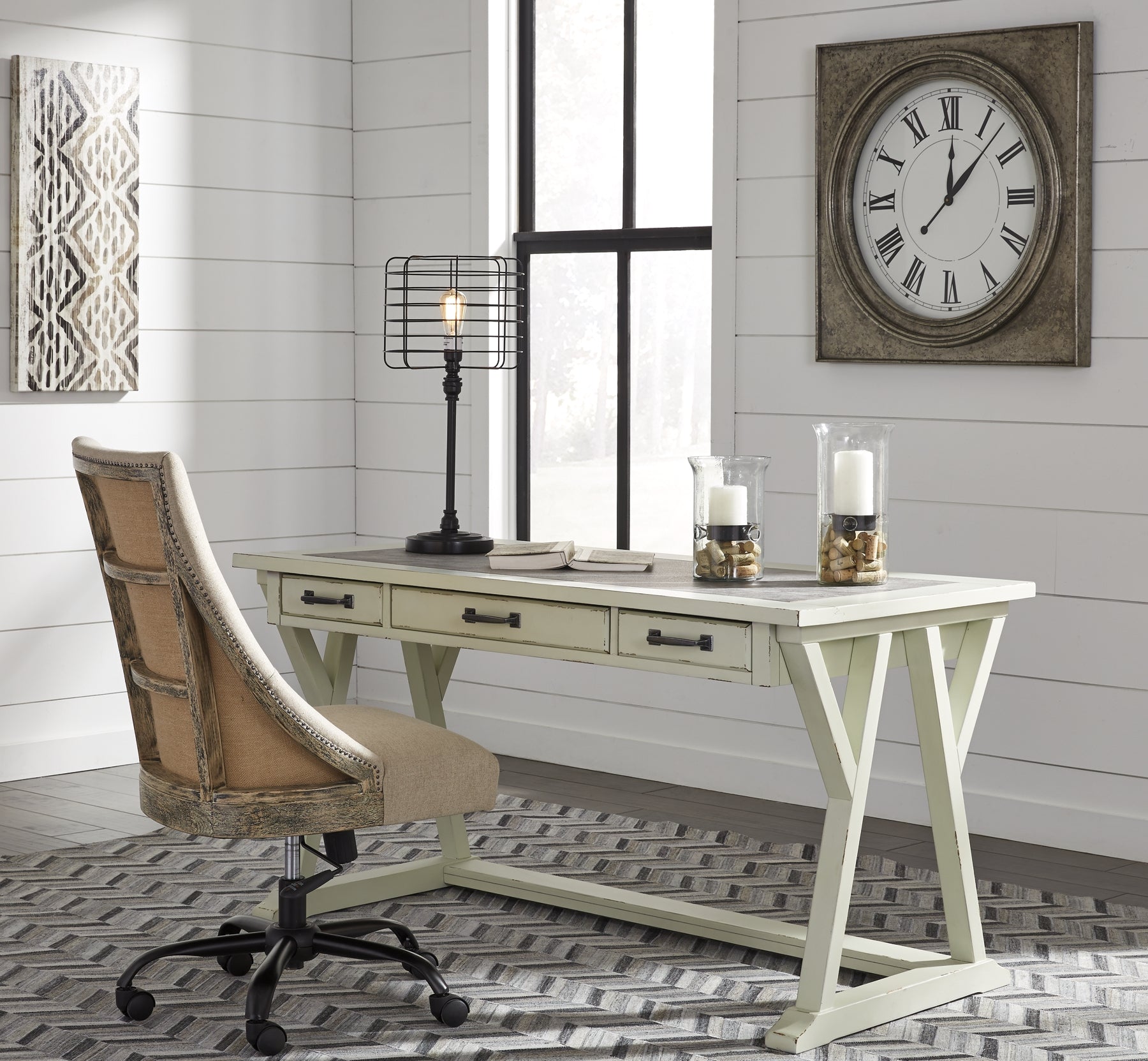 Jonileene Home Office Desk with Chair