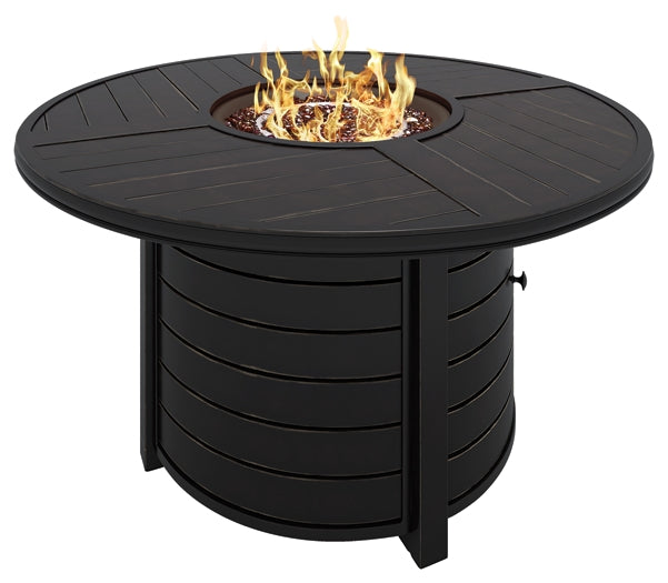 Castle Island Round Fire Pit Table