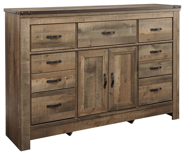 Trinell Dresser with Fireplace Option
