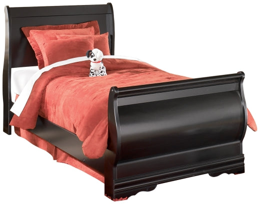 Huey Black Vineyard Twin Sleigh Bed