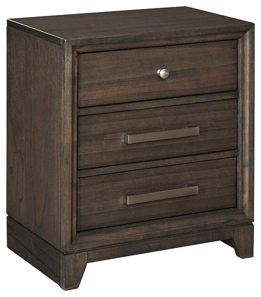 Brueban Three Drawer Night Stand