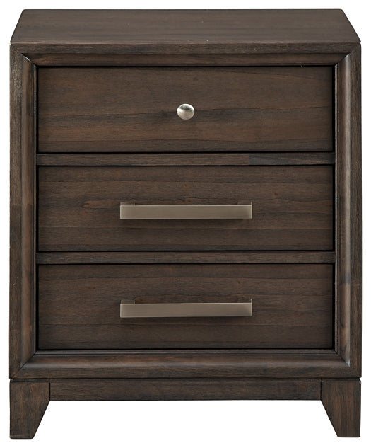 Brueban Three Drawer Night Stand