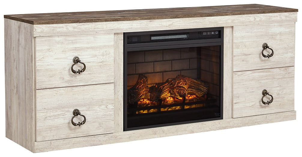 Willowton 60" TV Stand with Electric Fireplace