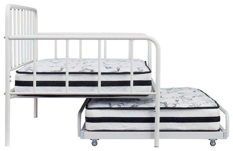 Trentlore Twin Metal Day Bed with Trundle