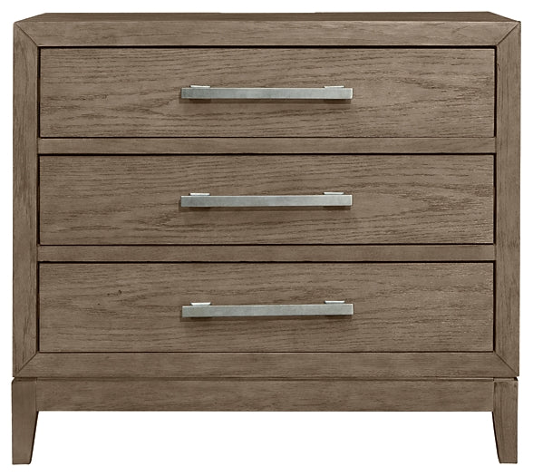 Chrestner Three Drawer Night Stand