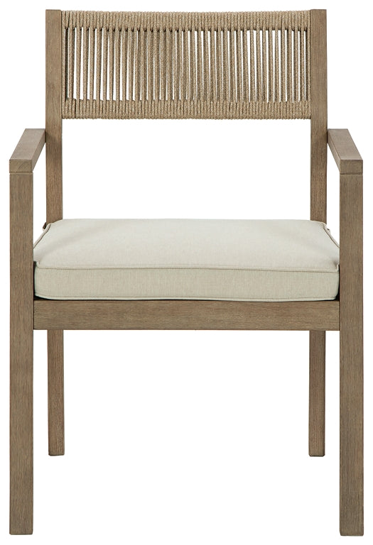 Aria Plains Arm Chair With Cushion (2/CN)