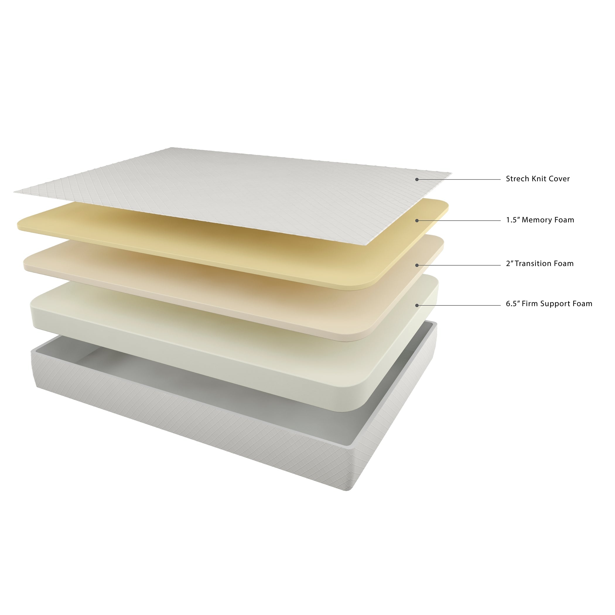 Chime 10 Inch Memory Foam King Mattress