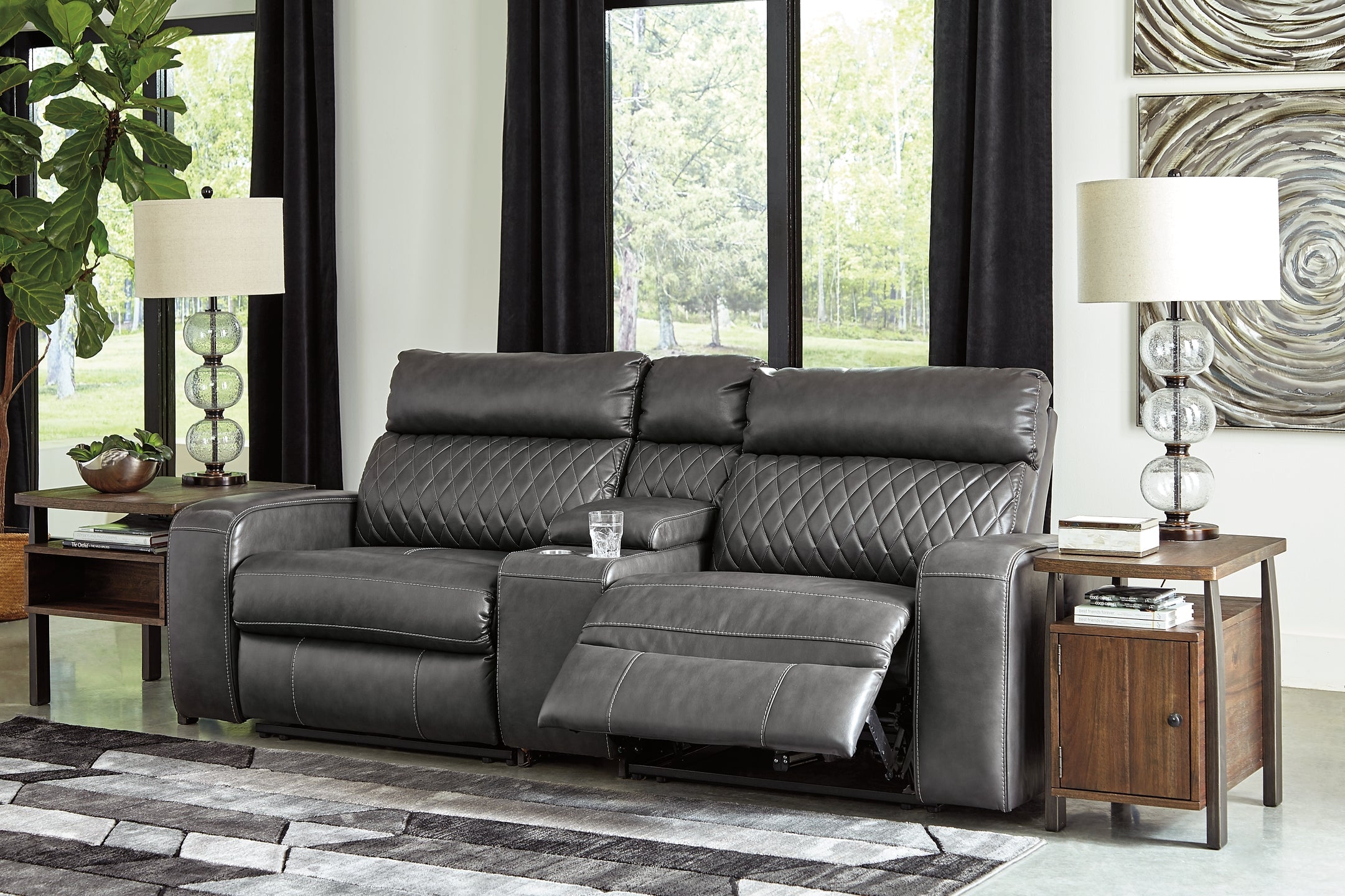 Samperstone 3-Piece Power Reclining Sectional