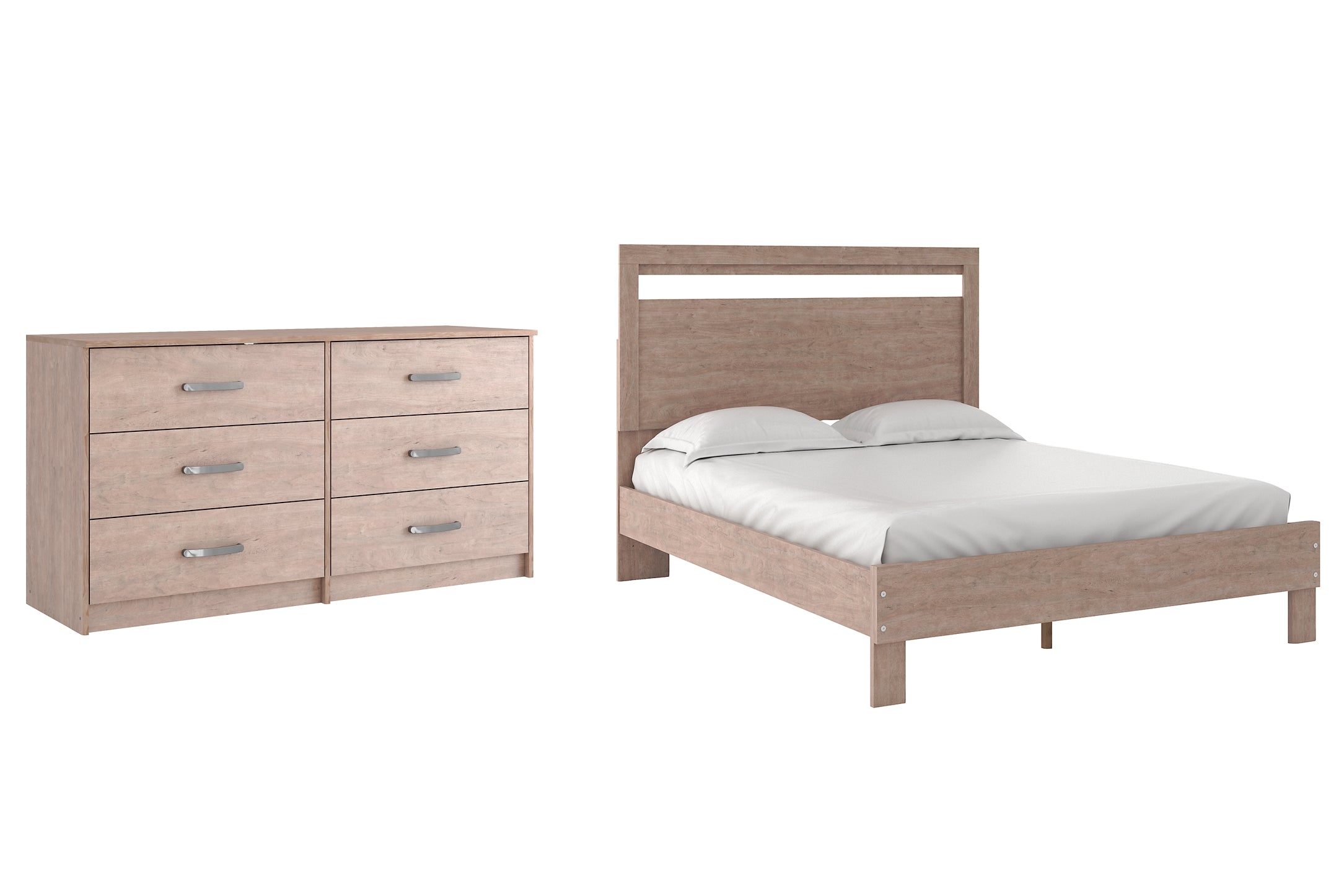 Flannia Queen Platform Bed with Dresser