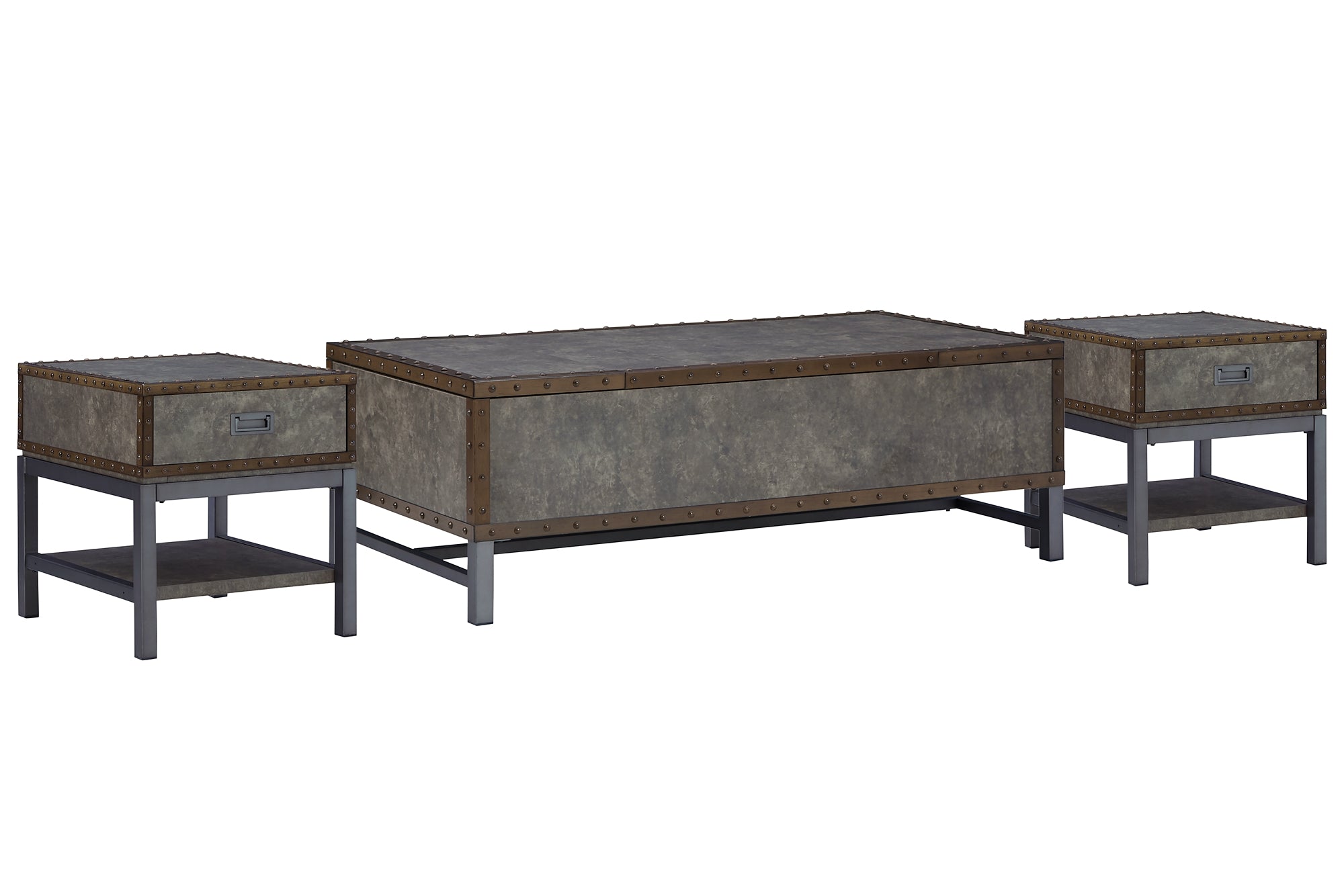 Derrylin Coffee Table with 2 End Tables