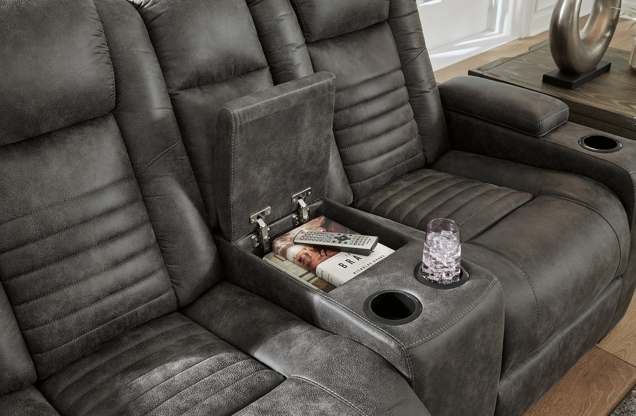 Soundcheck Power Reclining Sofa and Loveseat