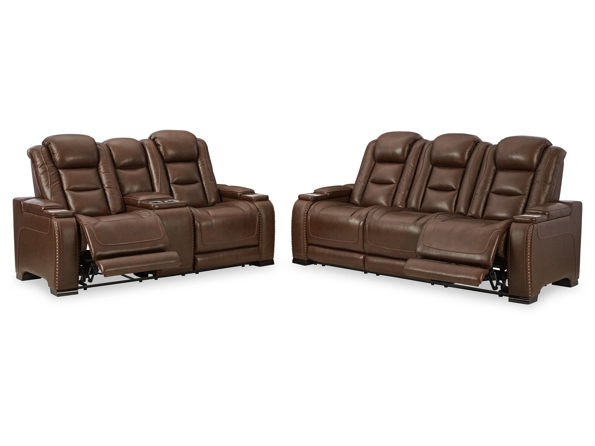 The Man-Den Power Reclining Sofa and Loveseat