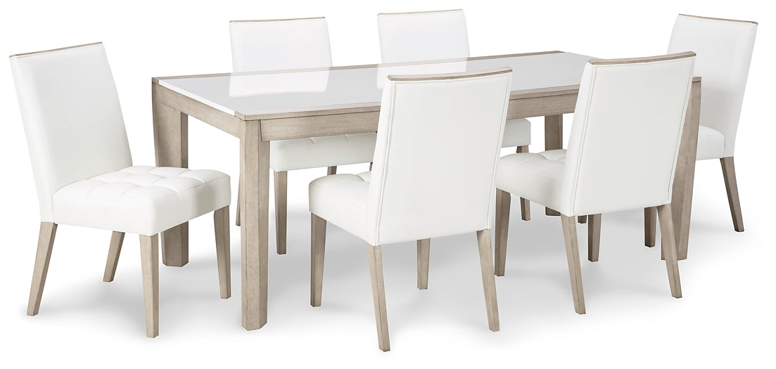 Wendora Dining Table and 6 Chairs