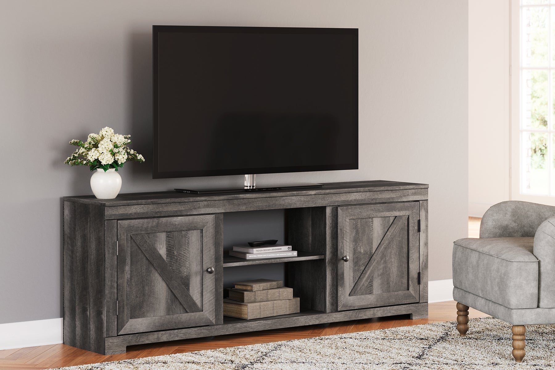 Wynnlow LG TV Stand w/Fireplace Option