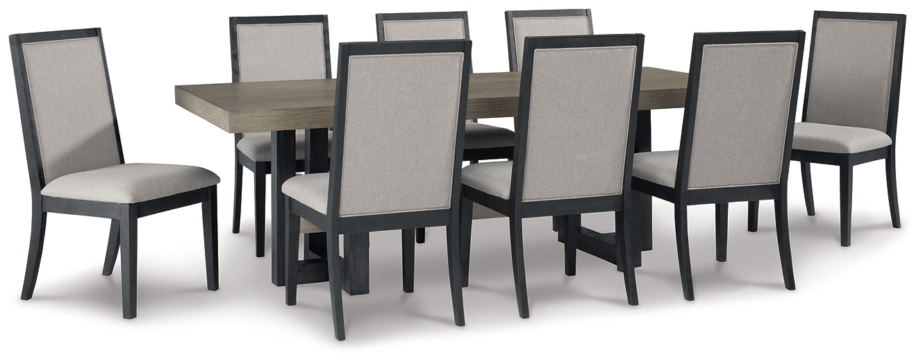 Foyland Dining Table and 8 Chairs