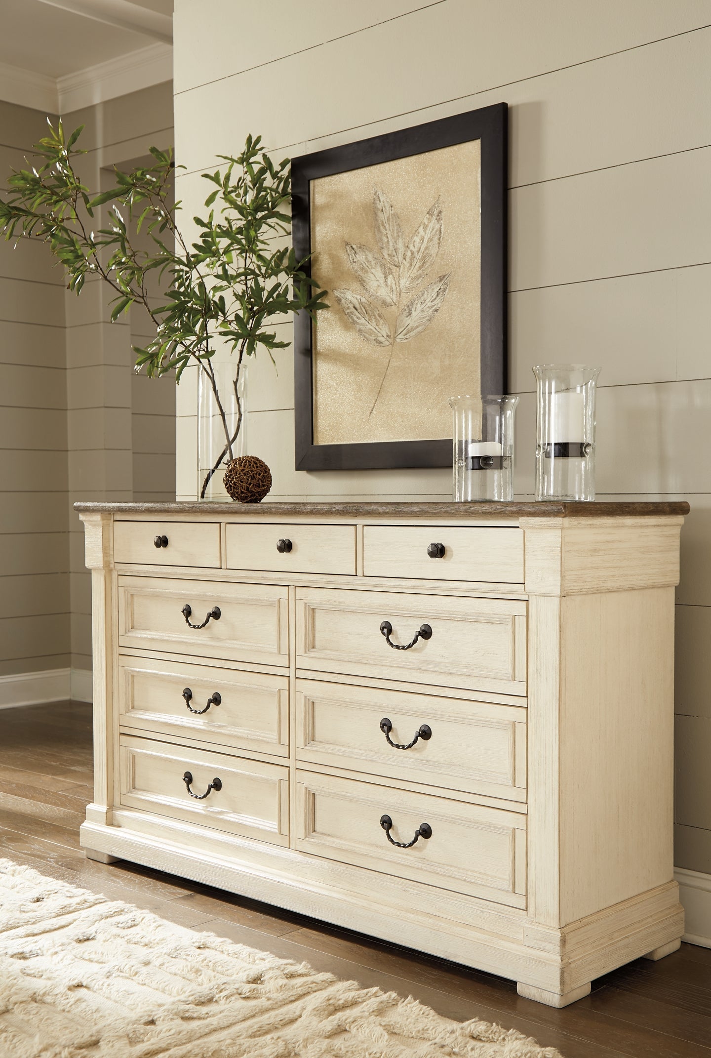 Bolanburg California King Panel Bed with Dresser