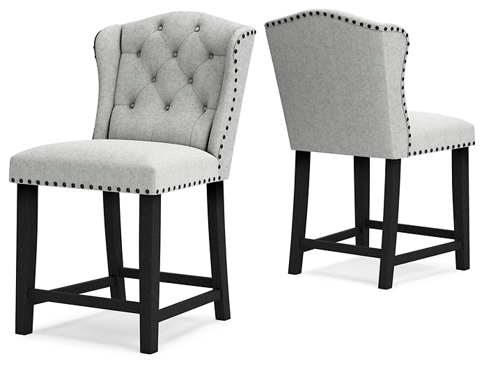Jeanette Upholstered Barstool (2/CN)