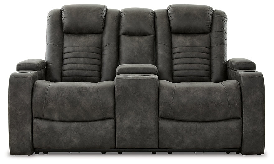 Soundcheck Power Reclining Sofa and Loveseat