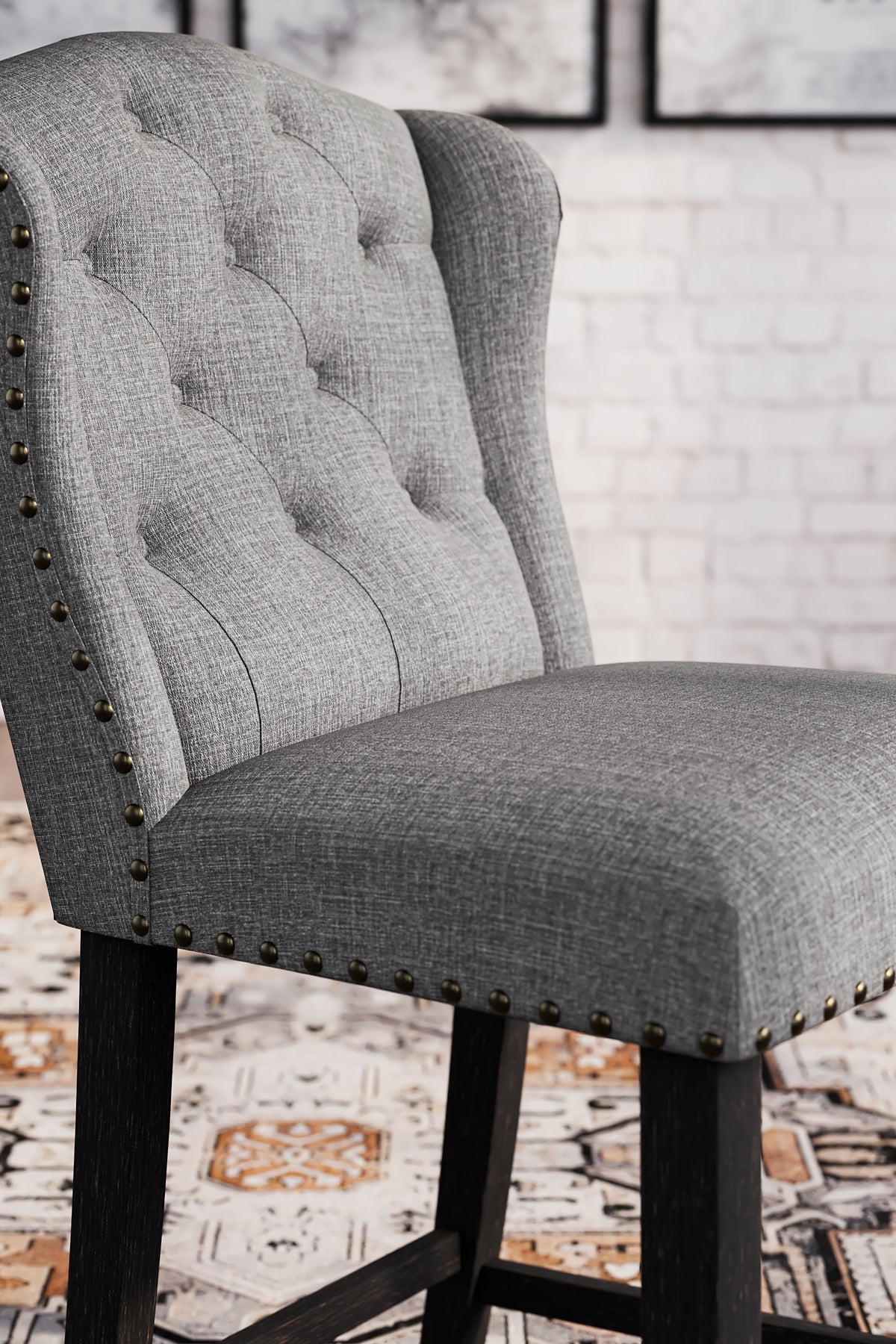 Jeanette Upholstered Barstool (2/CN)