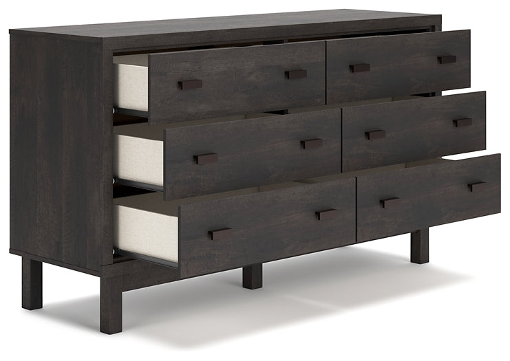 Toretto King Panel Bookcase Bed with Dresser