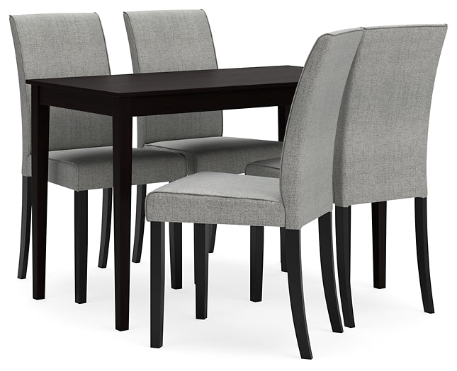 Kimonte Dining Table and 4 Chairs